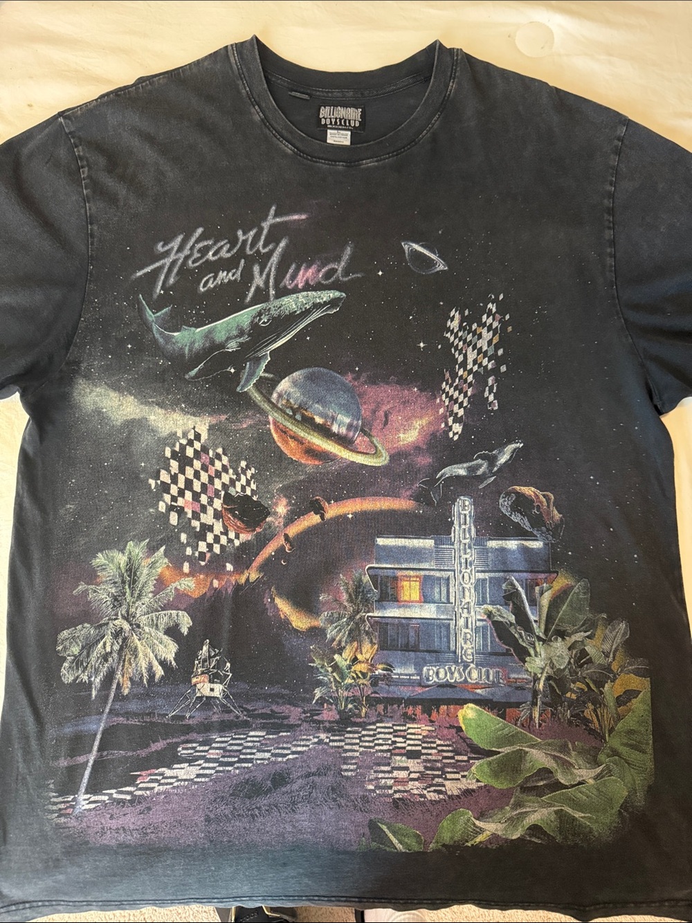 Billionaire Boys Club Black Cosmic Tropical 'Heart and Mind' Art Print